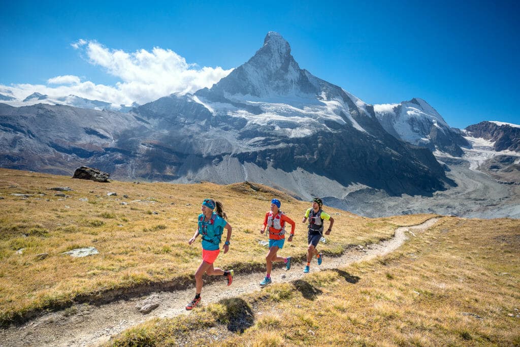 Trail running on the Via Valais