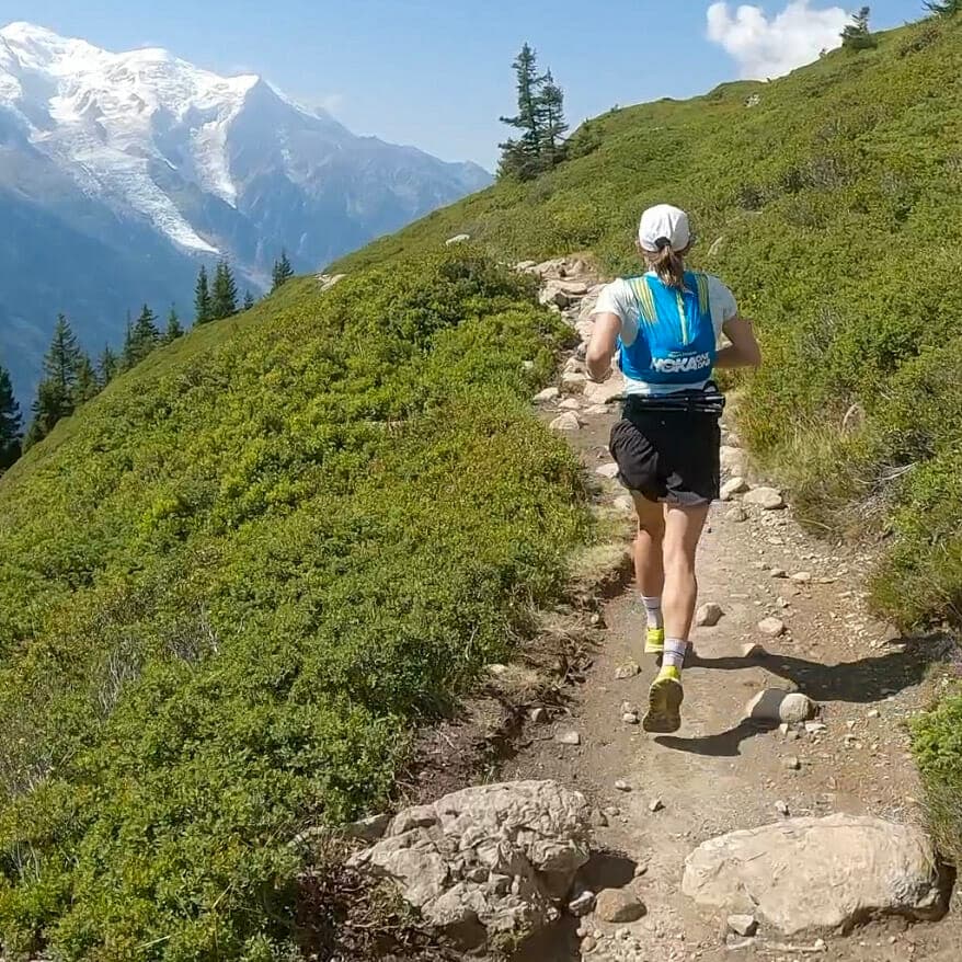 EmilySchmitz running in Chamonix