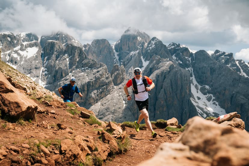 Run the Alps in the Dolomites: Single-track, Snowfields, Big Views… and did we mention Dumplings?