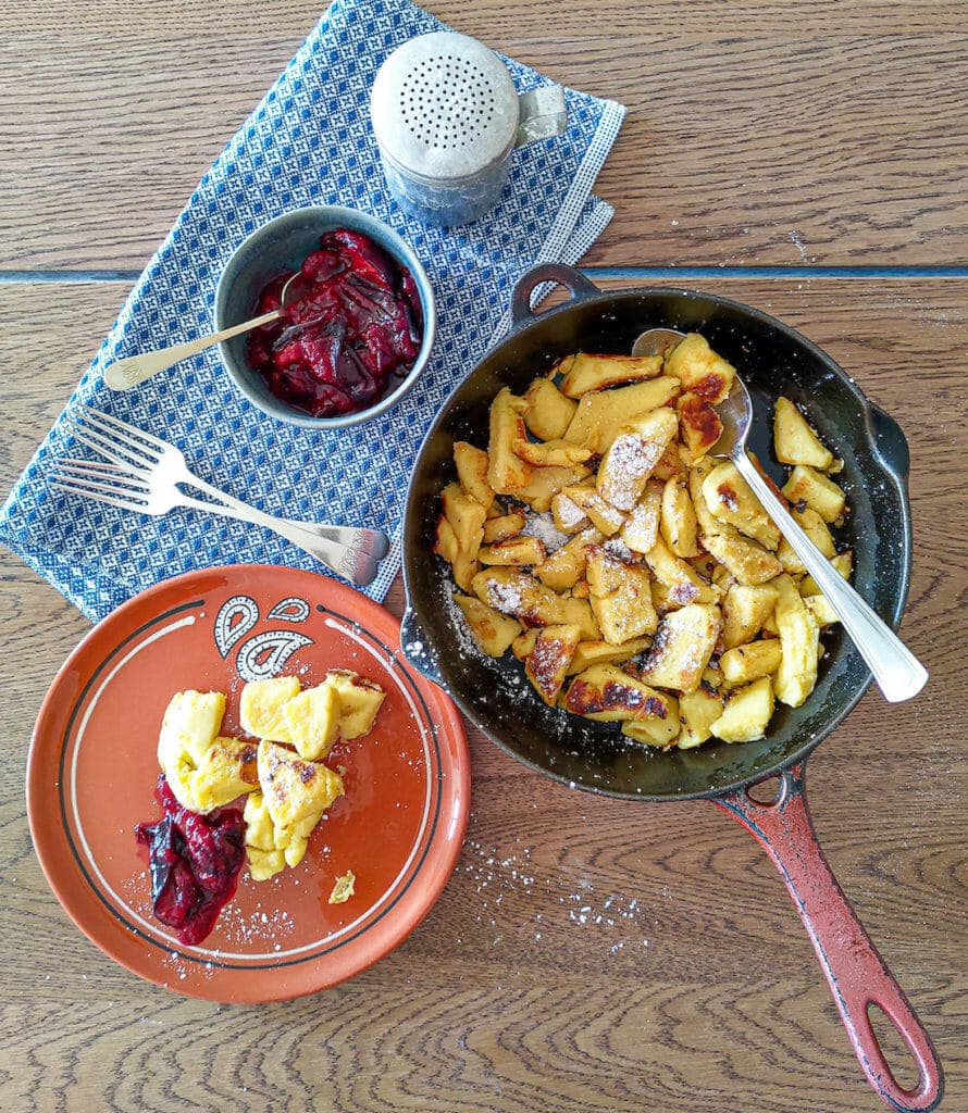 Tatsch, a Swiss Alps pancake recipe, made by Heddi Nieuwsma