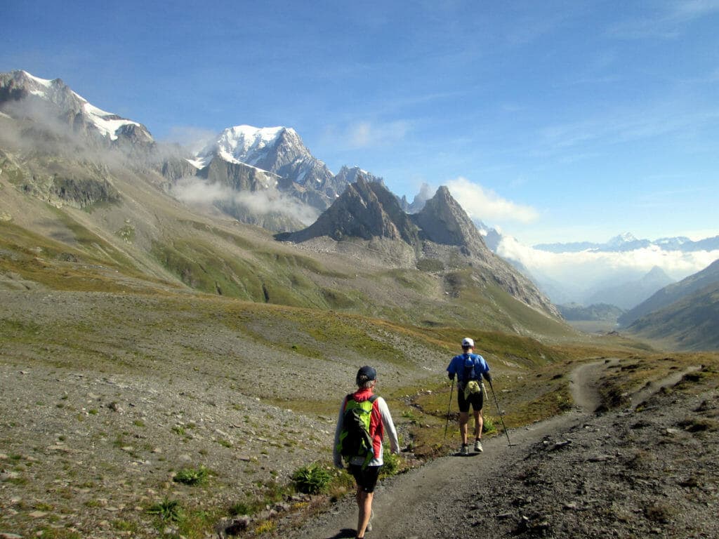 Crossing the Col de la Seigne, from France to Italy self-guided TMB Burke Kaiser