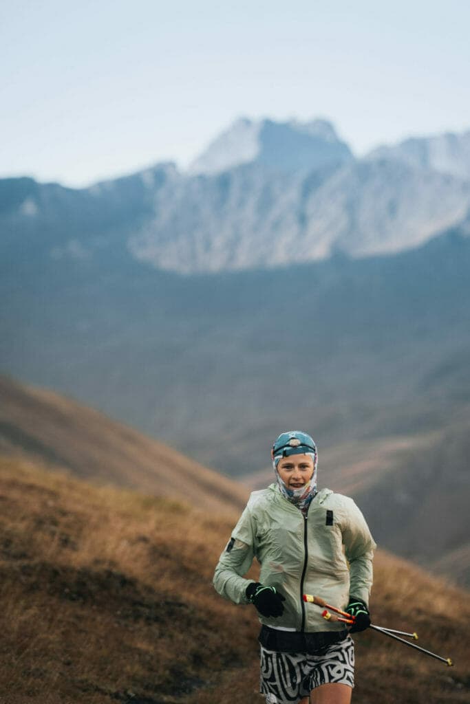 Katie Schide running UTMB 2022