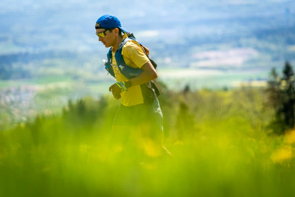 Xavier Thévenard training in the Jura mountains.