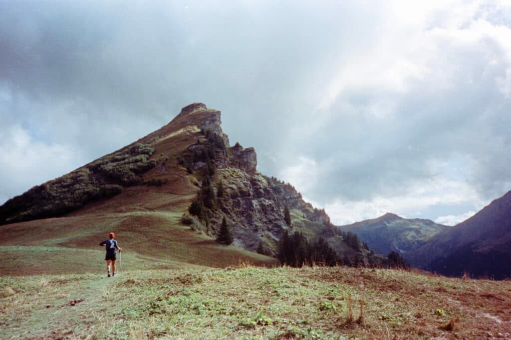 Moving through the high country of the Beaufortain region