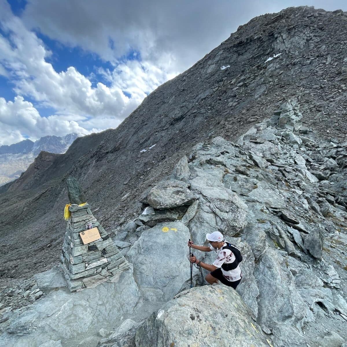Salomon athlete and trail running star in the Aosta Valley, Giuliano Cavallo