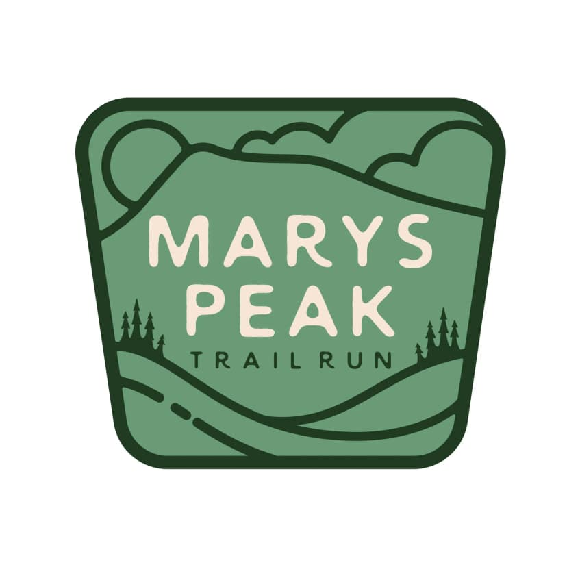 Marys Peak trail race logo
