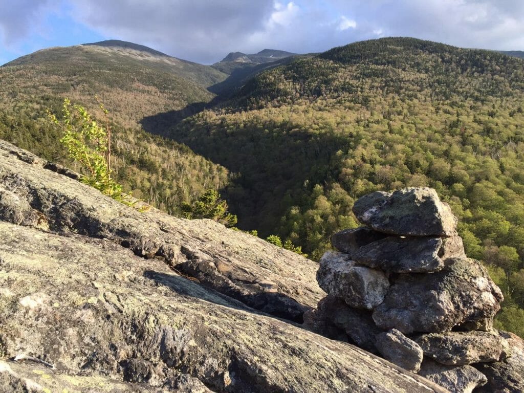 The view up the Inlook, towards the Northern Presidentials. 