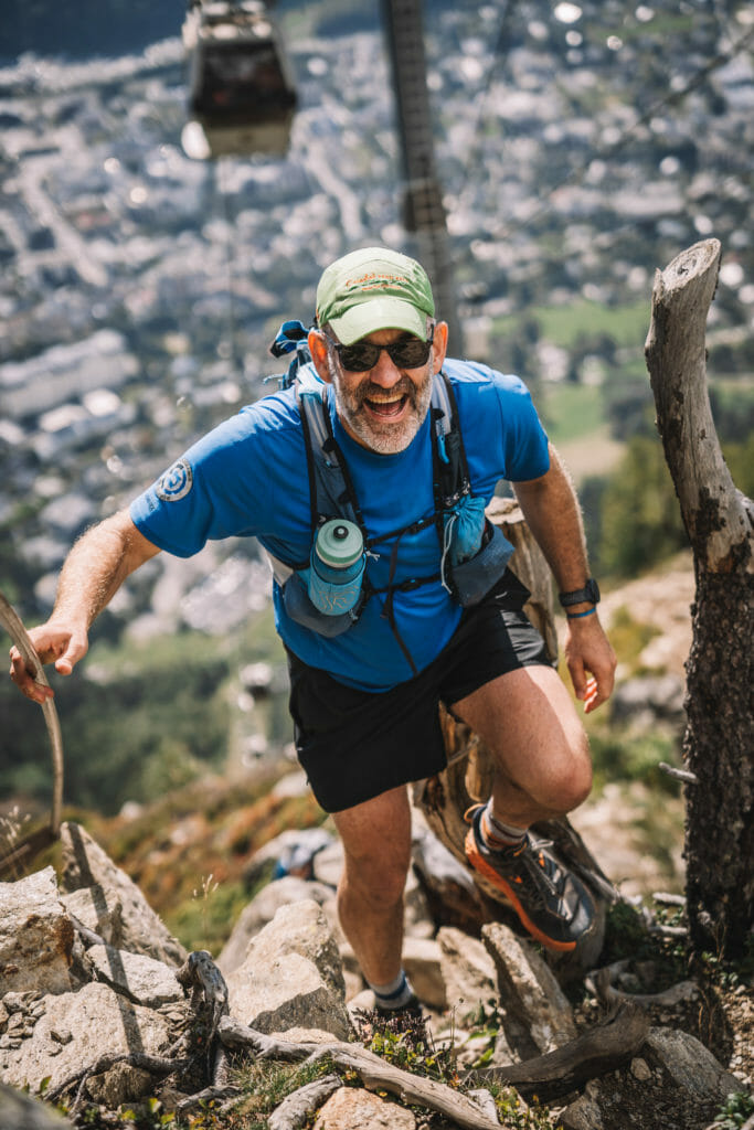 running up chamonix's vertical kilometer