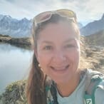 A close up photo of guide Marion Giraud