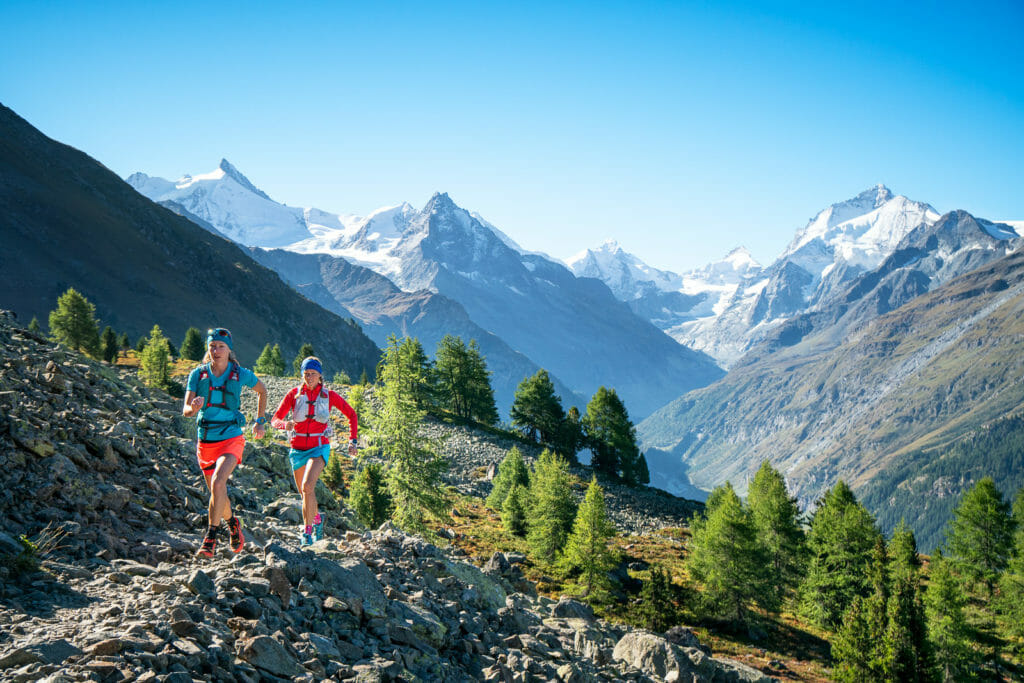 Trail running the Via Valais