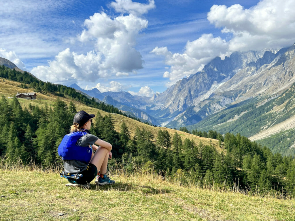 looking at the Alps