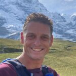 Maarten Hendriks, Run the Alps Bernese Oberland Manager, in front of the Eiger