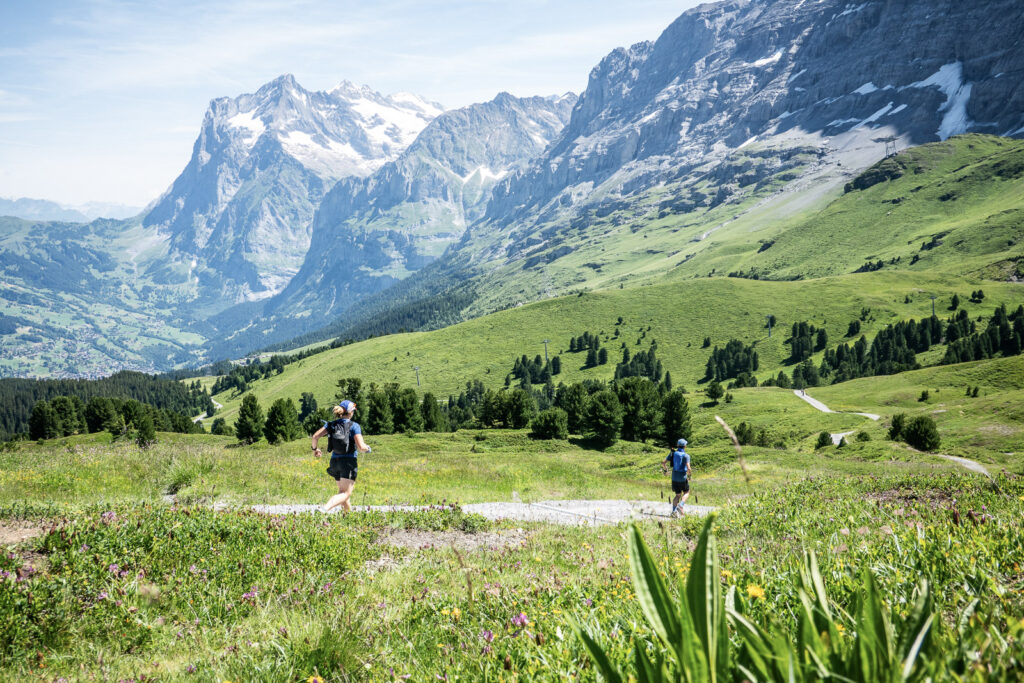 running downhill above Grindelwald